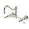 Kingston Brass KS3246PL Two-Handle Wall Mount Bathroom Faucet, Polished Nickel KS3246PL - alternate 1
